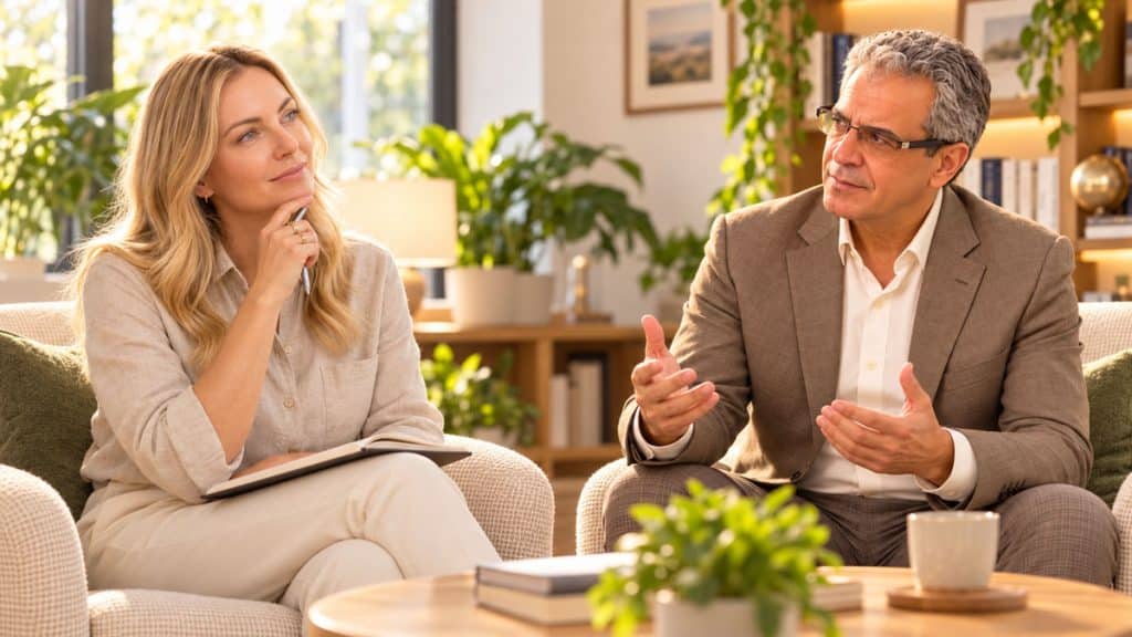 Questionnement en coaching lors d’un échange entre un coach et son client